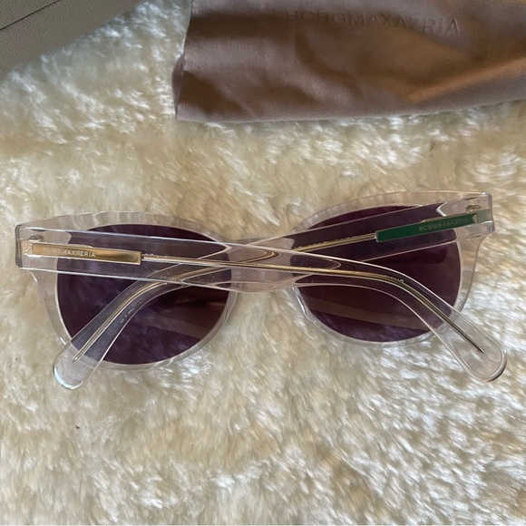 BCBGMaxAzria B878 Clear Sunglasses with Case main image 4